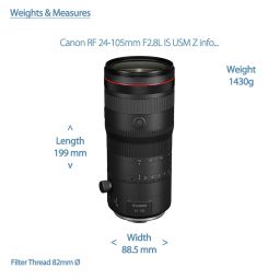 Canon RF 24-105mm F2.8L IS USM Z | Professional