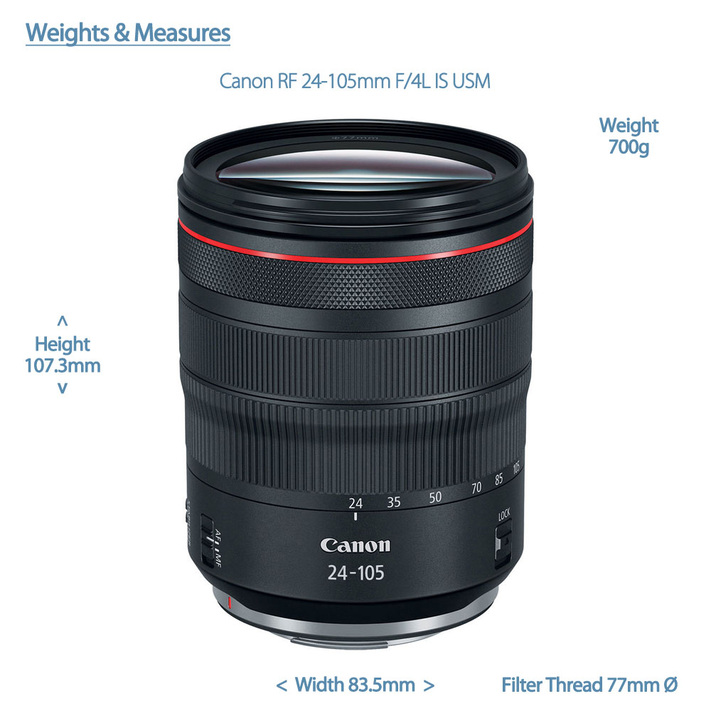 Canon RF 24-105mm f/4 L IS - Zoom Lens - Pantiles Cameras | Digital Cameras | Services | Optical 