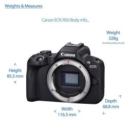 Canon EOS R50 Mirrorless Body | Black