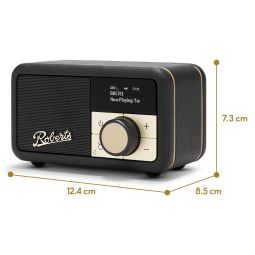 Roberts Radio Revival Petite 2 DAB+ Radio Alarm Clock | Black