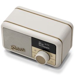 Roberts Radio Revival Petite 2 DAB+ Radio Alarm Clock | Pastel Cream