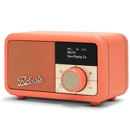 Roberts Radio Revival Petite 2 DAB+ Radio Alarm Clock | Pop Orange