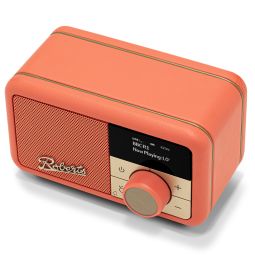 Roberts Radio Revival Petite 2 DAB+ Radio Alarm Clock | Pop Orange