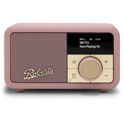 Roberts Radio Revival Petite 2 DAB+ Radio Alarm Clock | Dusky Pink